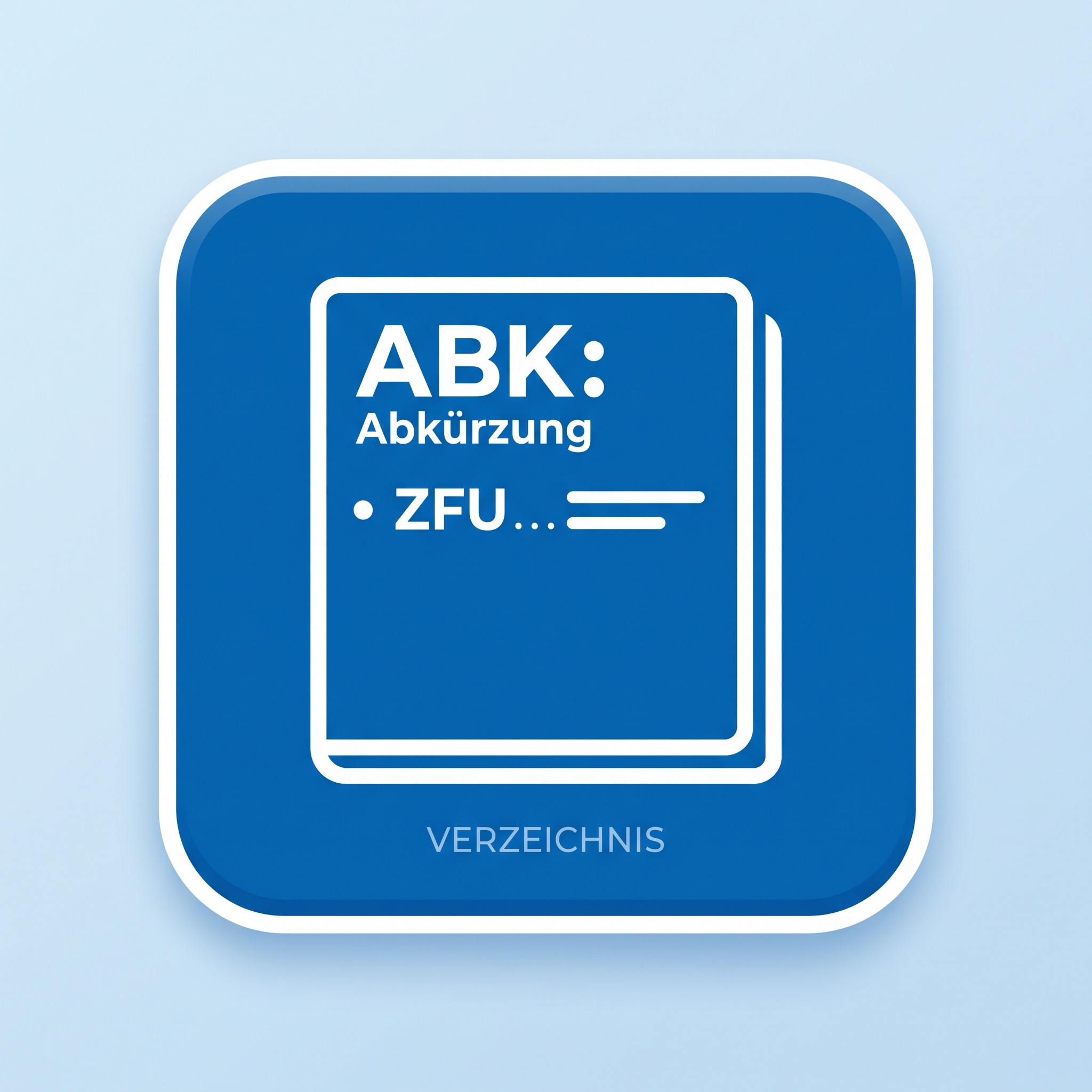 Abkürzungen Grafik